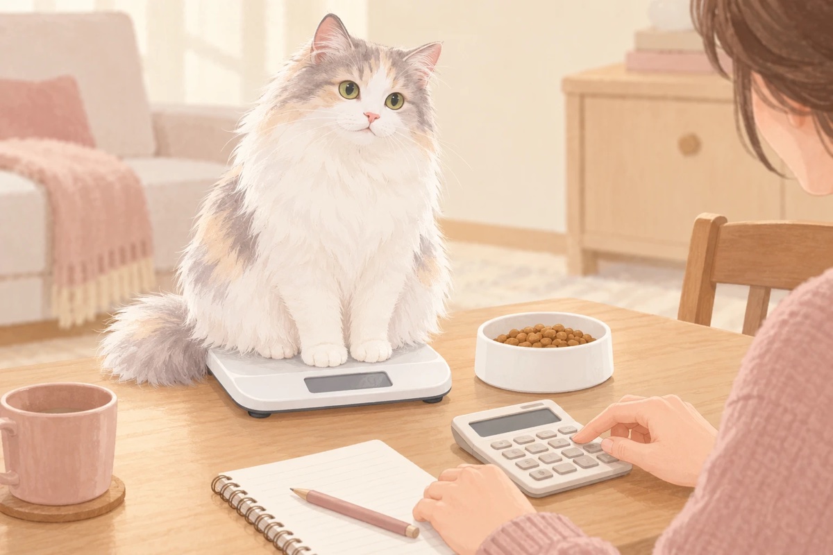 猫が1日に必要なカロリーは?計算方法と係数の目安のアイキャッチ